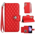 thumbnail image 1 of Faux Leather Wallet Case Compatible with Samsung Galaxy A15 | Classic Wrist Strap Flip Case | Ultra Slim Card Slots Stand Function Shockproof Phone Cover for Samsung Galaxy A15 - Red, 1 of 7