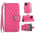 thumbnail image 1 of Faux Leather Wallet Case Compatible with iPhone 13 Pro | Classic Wrist Strap Flip Case | Ultra Slim Card Slots Stand Function Shockproof Phone Cover for iPhone 13 Pro - Rose, 1 of 7