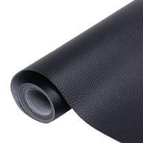 Faux Leather Waterproof Synthetic Fabric Repair for Car Seat, Couch Covers,Upholstery Craft Sewing Black 32"x54"