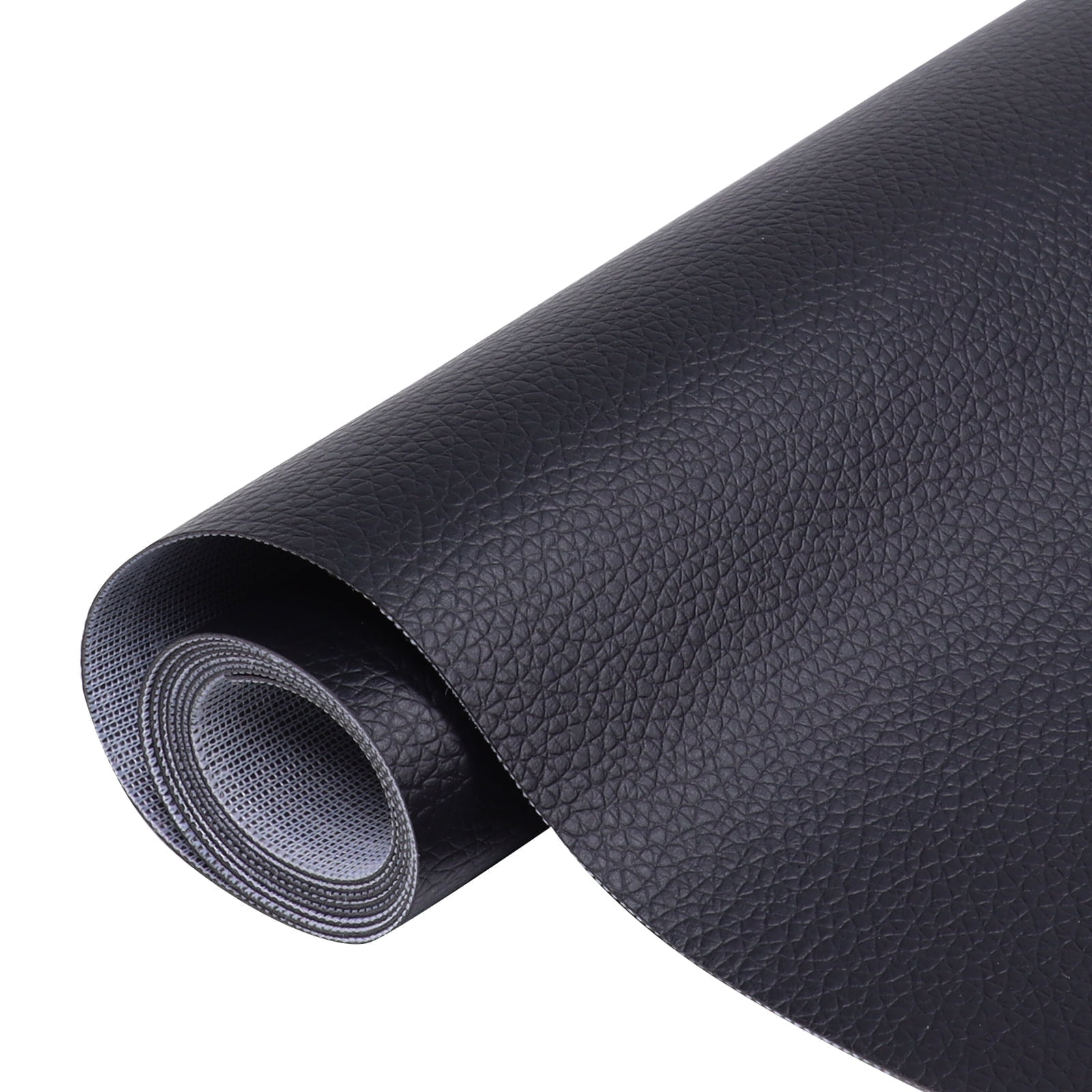 Faux Leather Waterproof Synthetic Fabric Repair for Car seat, Couch Covers,Upholstery Craft Sewing Black 60"x54"