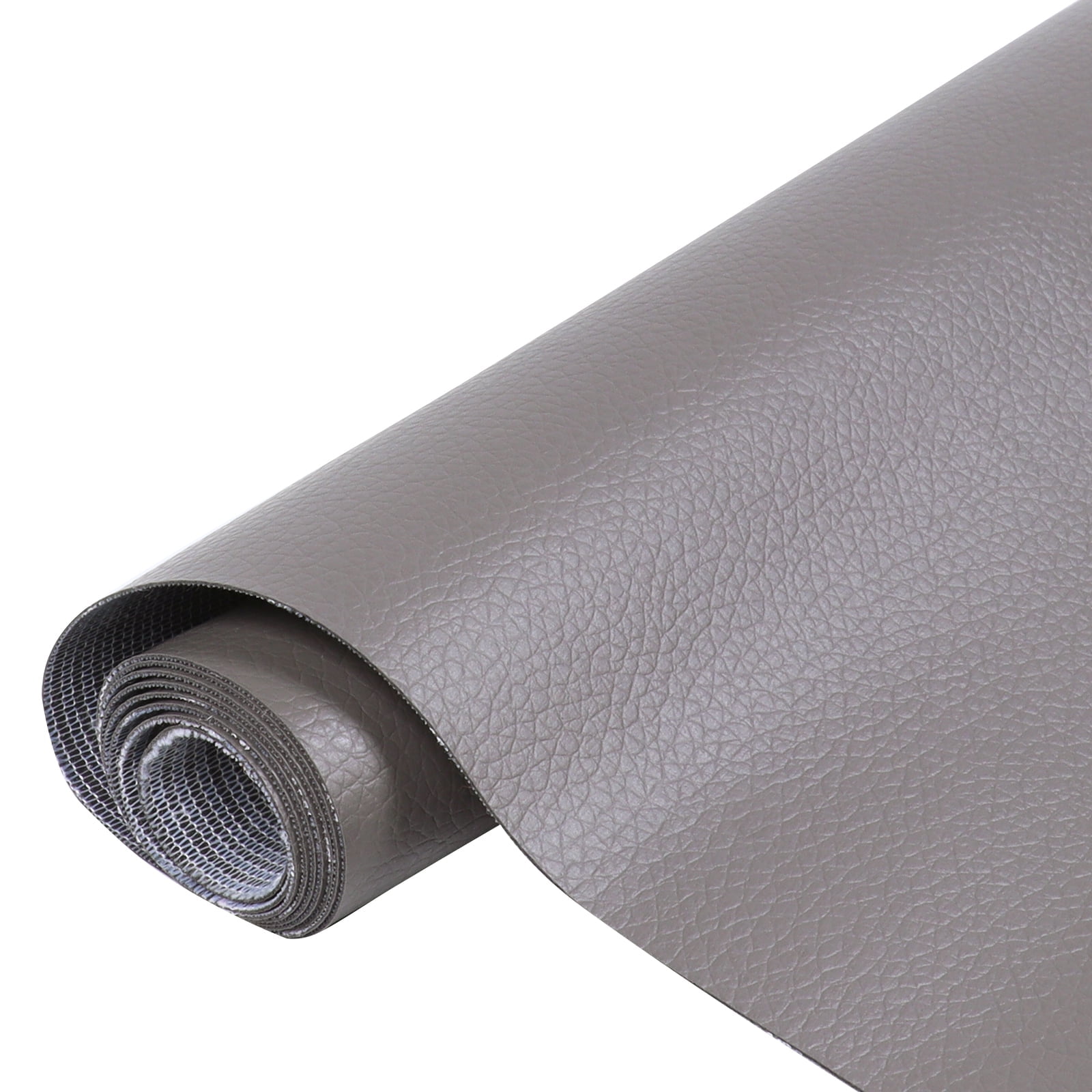 Faux Leather Waterproof Synthetic Fabric Repair for Car seat, Couch Covers,Upholstery Craft Sewing Grey 60"x54"