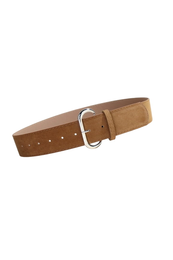 Faux Leather Wide Strap With Buckles Adjustable For Daily Wear Unisex Cincher