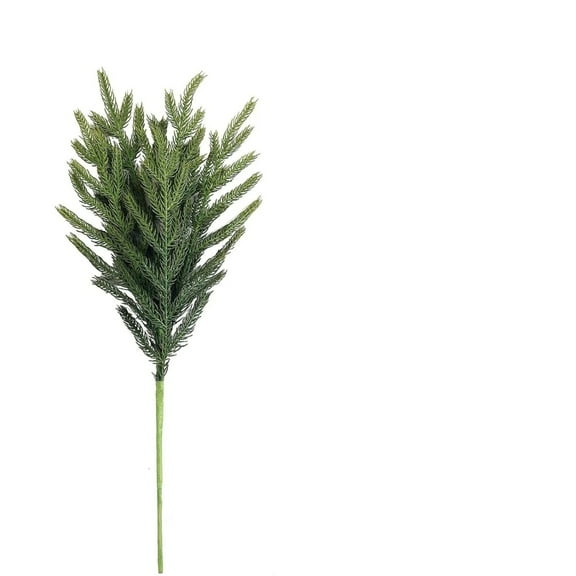 Faux Leaves,18-inch Real Artificial Norfolk Branches Fake Flower Tree, for Vase DIY Garland Orchid Home Decor Design