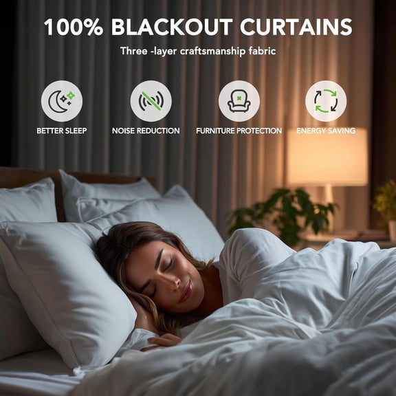 Faux Linen Blackout Curtains with Hidden Tabs & Pleat Tape, Tiebacks Included, Thermal Insulated Noise-Reducing Drapes for Bedroom & Living Room, Greyish White, 50W x 84L, 2 Panels