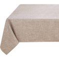 thumbnail image 1 of Faux Linen Tablecloth Rectangle 60 x 120 Inch - Rustic Fabric Table Cloth for 8 Foot Tables, Nature Faux Burlap Table Cover for Kitchen Dining, Party, Farmhouse, 1 of 6