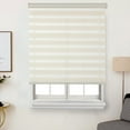 thumbnail image 1 of Faux Linen Zebra Shade, Cordless Free-Stop Zebra Blind with Dual Layer for Bedroom/Living Room/Office, 1 of 7