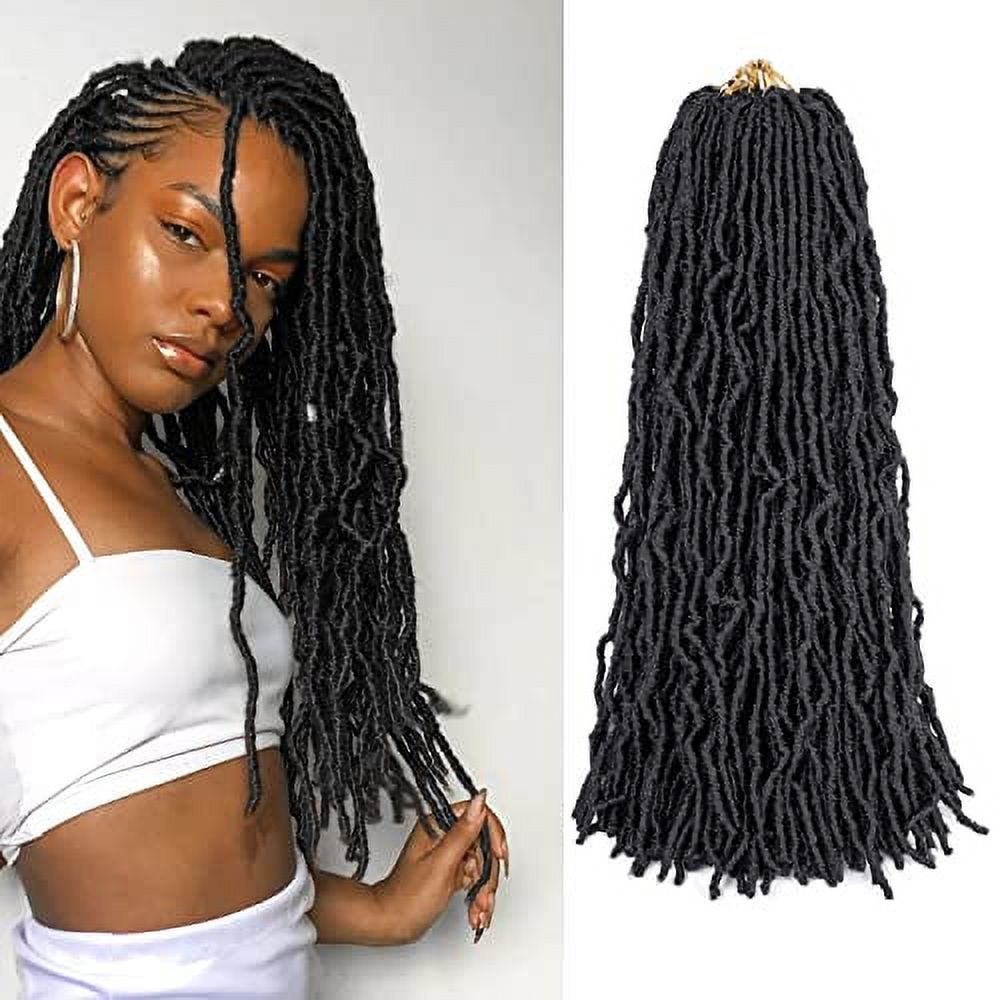 Faux Locs Crochet Hair Soft Locs 24 inch 7 Packs Pre Looped Crochet ...