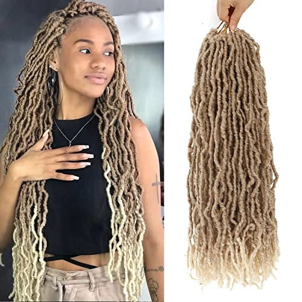 Faux Locs Ombre Soft .. Locs Crochet Hair 22 .. Inch 7 Packs 27/613 ...