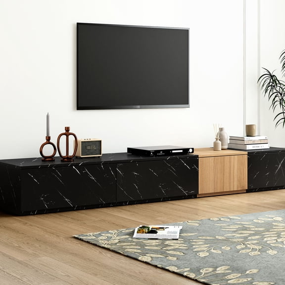 Faux Marble TV Stand / Multi-functional, Keep Room Tidy