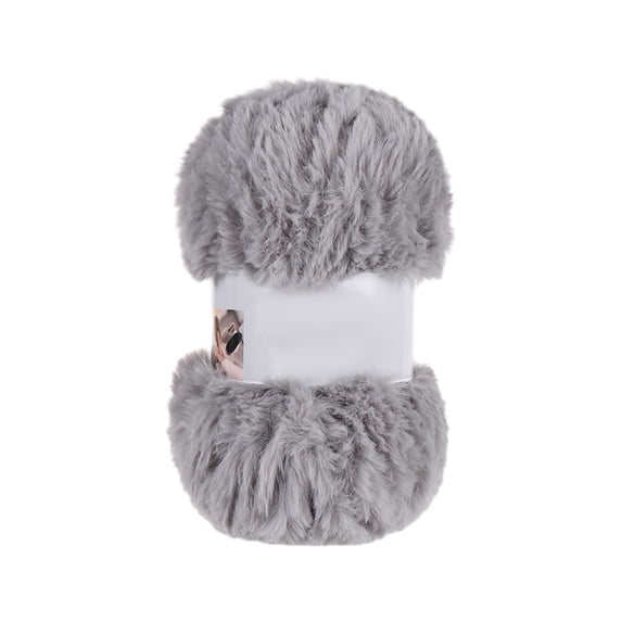 Faux Mink Fur Yarn for Crochet - 100g Thick Knitting Wool 67 Yards - Perfect for Hats, Blankets & Crafts by MPOISVA