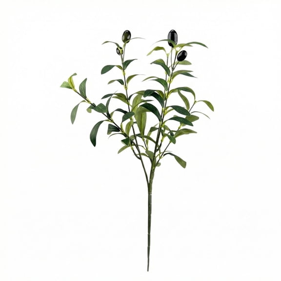 Faux Olive Leaves Stems Tall Artificial Plants Olive Tree Branches for Small Vase Tabletop Greenery Decor for Home Office Wedding Party 17.7in