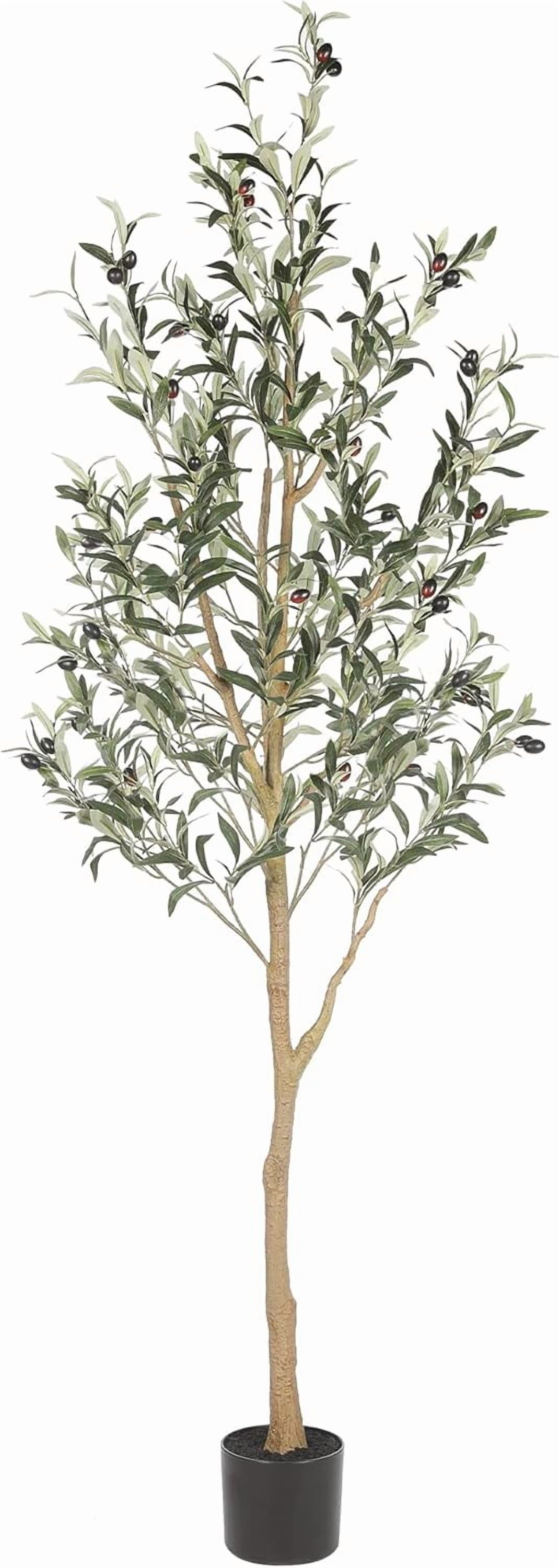 Faux Olive Tree - Realistic Tall Silk Olive Trees Artificial Indoor ...