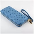 thumbnail image 1 of Faux Ostrich Leather Wristlet Clutch  In  7 Colors, 1 of 6