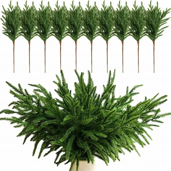 Faux Outdoor Plants 18'' Artificial Cedar Garland for Christmas Decor, Soft Branch Greenery for Home Floral Arrangements, Set of 1 for Festive And Daily Use. Outdoor Fake Flowers Harlik