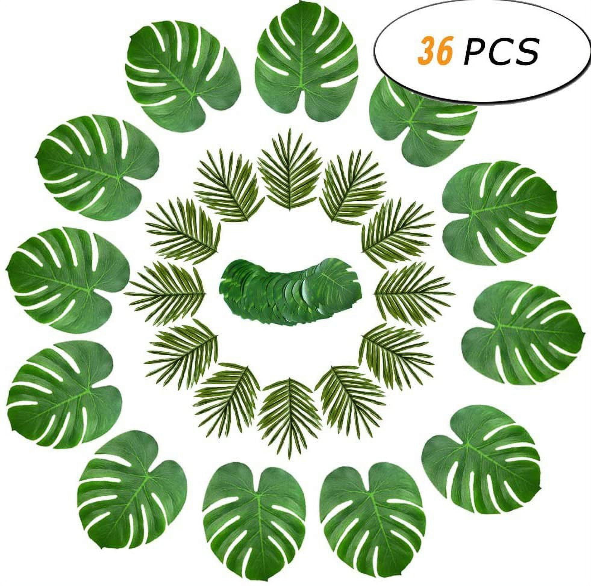 Faux Palm Leaves with Stems Artificial Tropical Plant Imitation Safari