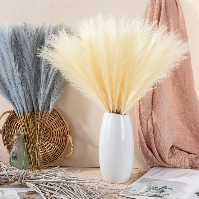 Faux Pampas Grass, Artificial Pampas Grass Decor Large Tall Non