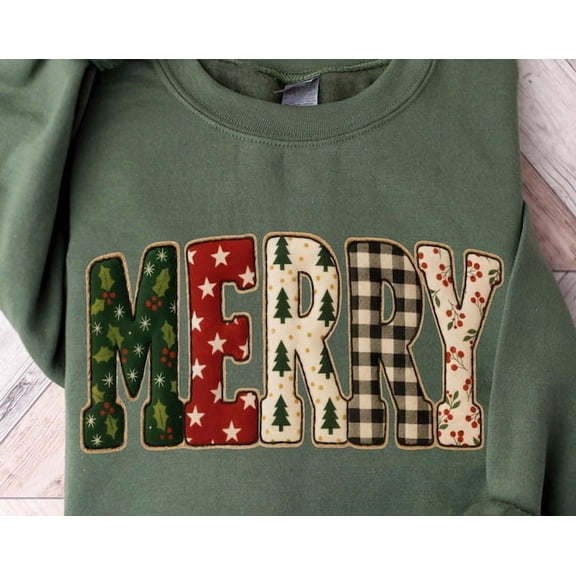 Faux Patchwork Sweatshirt Merry Winter Hoodie Sweater Tree Sweater Shirt Sweatshirt, Sweatshirt Size S-5Xl
