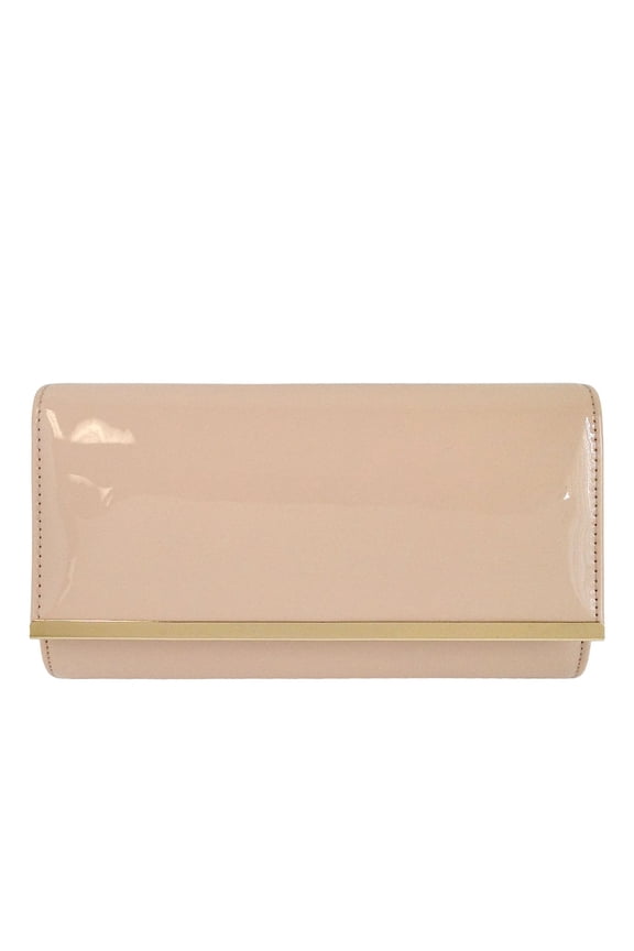 Faux Patent Leather Glossy Candy Clutch