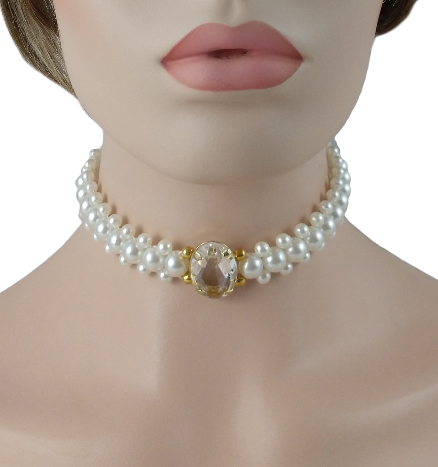 Beaded Choker Necklace - Pearl Choker - Bead and Pearl Necklace - Lulus