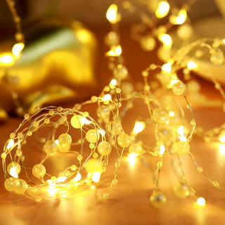 2.5M LEDs Christmas Pearl Fairy String Lights Decoration Battery Oprated  Garland for Christmas Home Indoor Decor 