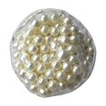 thumbnail image 1 of Faux Pearl Squishy Stress Ball with Translucent Shell, 4-Inch Creamy White, for Relaxation Relief, Sensory Toy, 1 of 3
