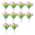 thumbnail image 1 of Faux Petunia Flowers Bunch Outdoor Artificial Flowers Realistic UV Resistant Fake Flowers for Porch Patio Window Box Hanging Basket, 1 of 8