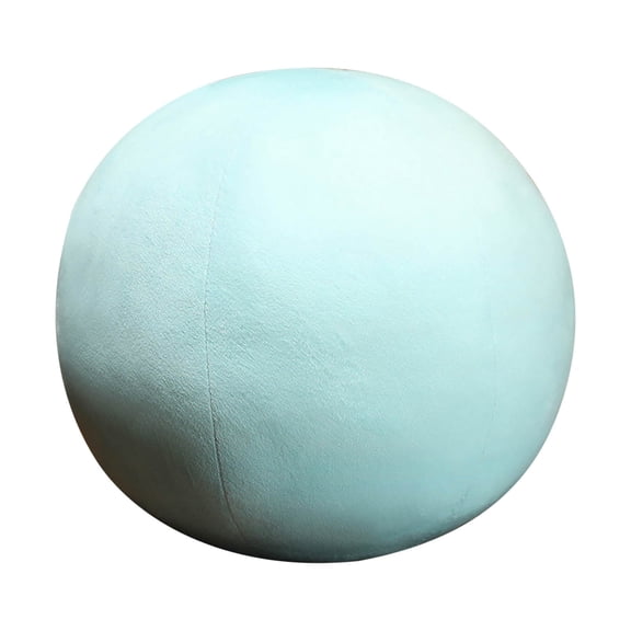 Faux Planet Plush Pillow Toy - Solar System Model with Earth & Sun, Soft Round Huggable Decor for Bedroom & Space Theme Gifting, Uranus, 6.69Inch