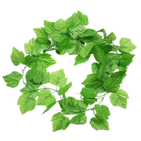Faux Plant Artificial Plants Planta Fake Vine Leaves Silk Realistic Grape Garland Three-dimensional 12 Pcs/Pack