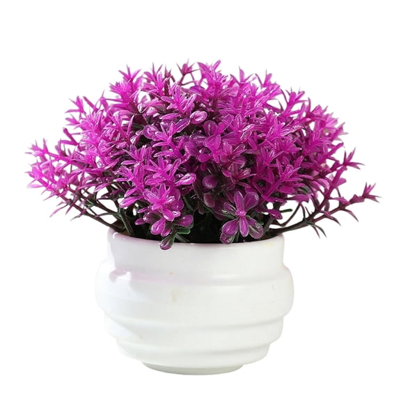 Faux Potted Plant for Home Desktop Decor, Realistic Artificial Small Greenery Arrangement for Office Table Bookshelf, Modern Indoor Decorative Accent C#059 C