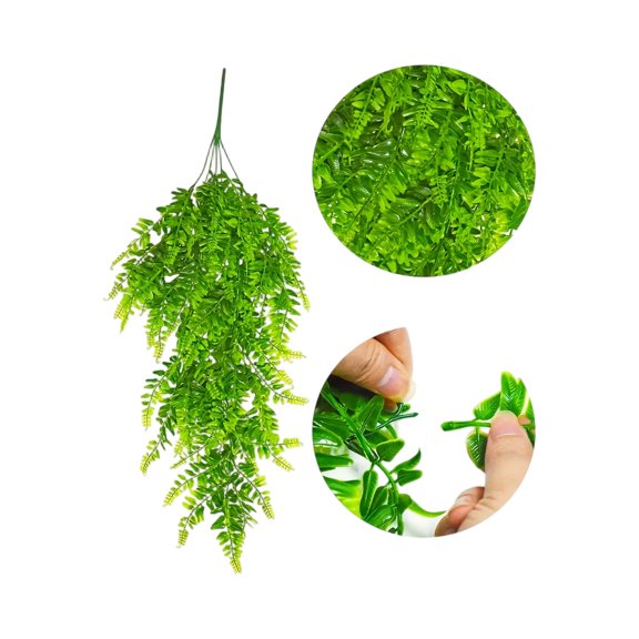 Faux Purple Willow Rattan Hanging Plant, Artificial Flower Vine for Wedding & Home Decor Arrangements