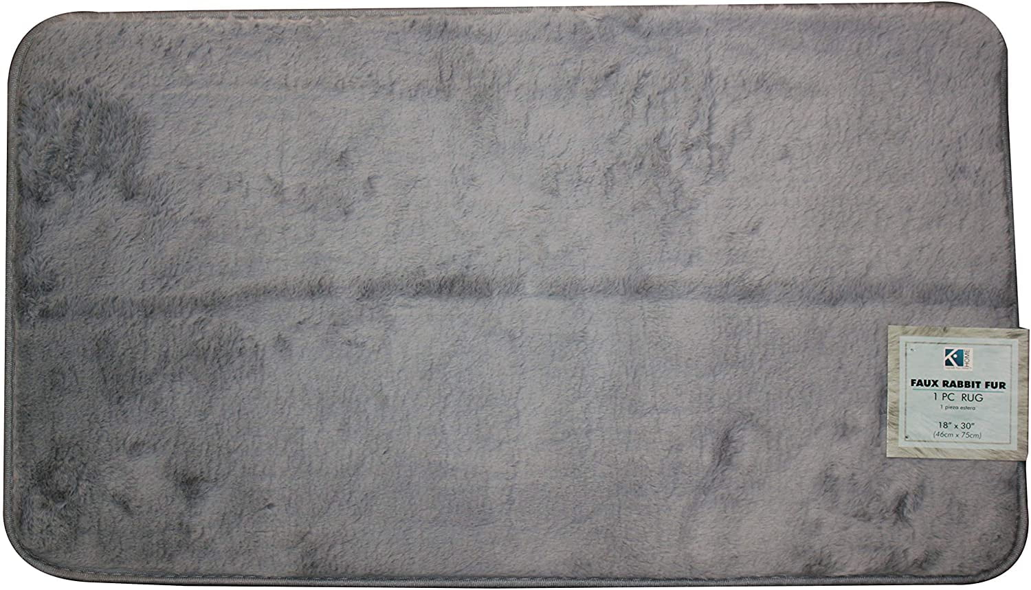 Faux Rabbit Fur Bath Rug NonSlip Mat Bathoom Carpets Home Décor 17"x24