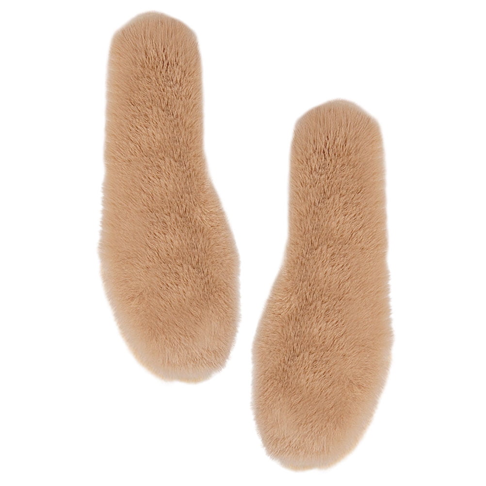 Faux Rabbit Fur Insole Soft Sole Insoles Comfort Foot Pads for Shoes