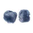 thumbnail image 1 of Faux Rabbit Fur Oversleeve Wrist Gloves, Fluffy Warm Hand Warmers For Cold Weather, Grey 1-Pair, 1 of 3