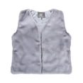 thumbnail image 1 of Faux Rabbit Fur Vest - Grey - Large, 1 of 1