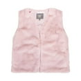 thumbnail image 1 of Faux Rabbit Fur Vest - Pink - Extra Small, 1 of 1
