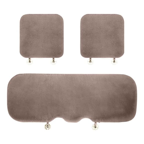 Faux Rabbit Furs Seat Cushion Cover Winter Warm Plush Car Seat Covers Universal Fit