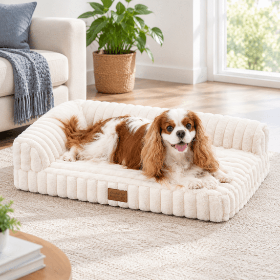 Faux Rabbit Small Dog Bed - 30