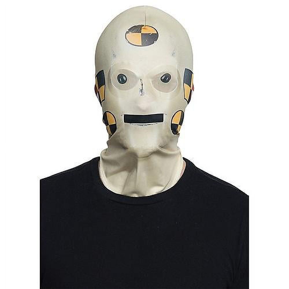 Faux Real Adult Crash Test Dummy Costume Mask Size 13 In X 13 In