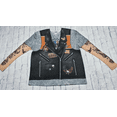thumbnail image 1 of Faux Real - Biker Tattoo Sleeve Undershirt and Biker Vest T-Shirt Illusion Combo (Men's Large), 1 of 2