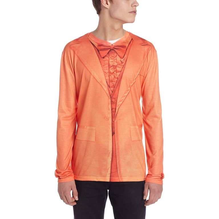 Faux Real F118476 Faux Real Shirts Orange Tuxedo - Large - Walmart.com