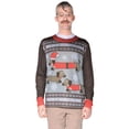 thumbnail image 1 of Faux Real Men's Ugly Hanukkah Sweater Wiener Wonderland T-Shirt Costume - Size Medium, 1 of 2