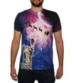 thumbnail image 1 of Faux Real Shirt F133680-L Mens Real Galactic Xmas Kitty Shirt, Blue - Large, 1 of 2