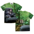 thumbnail image 1 of Faux Real Shirt F133883-XL Mens Lazy Chimp, Green - Extra Large, 1 of 2