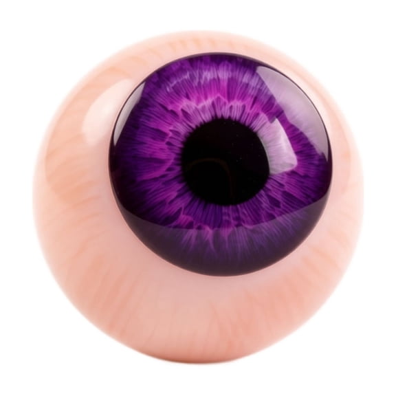 Faux Resin Eyeball Figurine 1.97 Inch with Stand Funny Decorative Prop for Party Halloween Scene Display