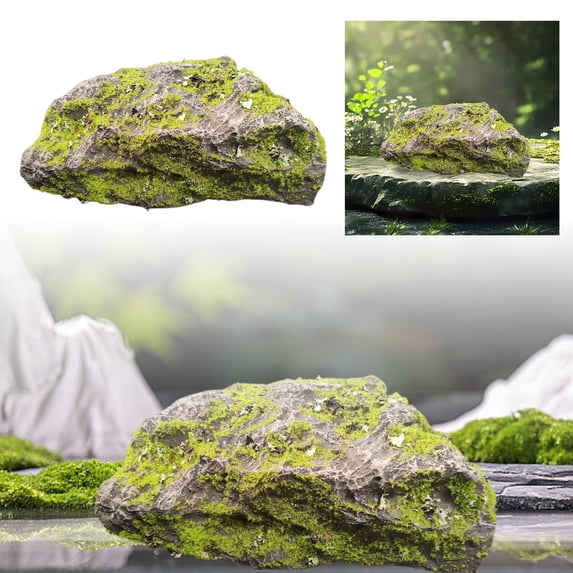 Artificial Landscape Rock Decoration Stone for Yard Garden Lawn Outdoor Indoor Decor Realistic Lightweight PU Foam Well Pump Cover Rainforest Style