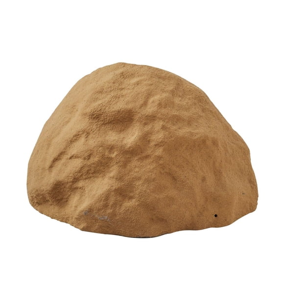 Faux Rock Cover, Outdoor Fake Rock Well Pump Cover, Realistic Stone Texture, Weather-Resistant Artificial Boulder for Garden Yard Decor, Sandy Brown, Medium