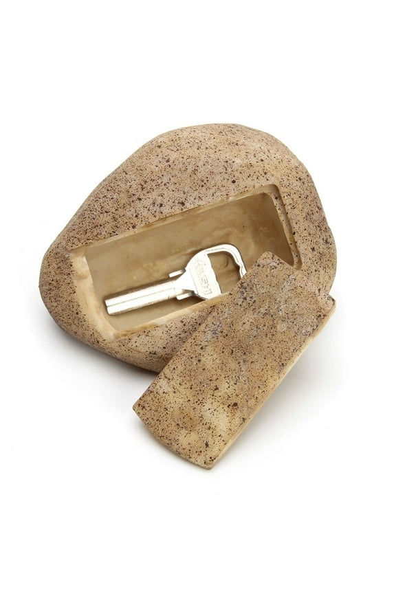 Faux Rock Key Hider, Garden Key Hider Outdoor, Hide A Key in Plain Sight in a Real Looking Rock/Stone - Safe for Outdoor Garden or Yard