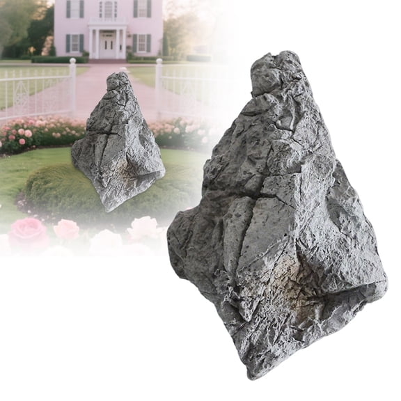 Rock Natural Texture Multifunctional Weather Resistant, Realistic Landscape Decoration for Lawn Yard Balcony Patio Porch, 16.54 x 10.63 Inch Lightweight Artificial Stone