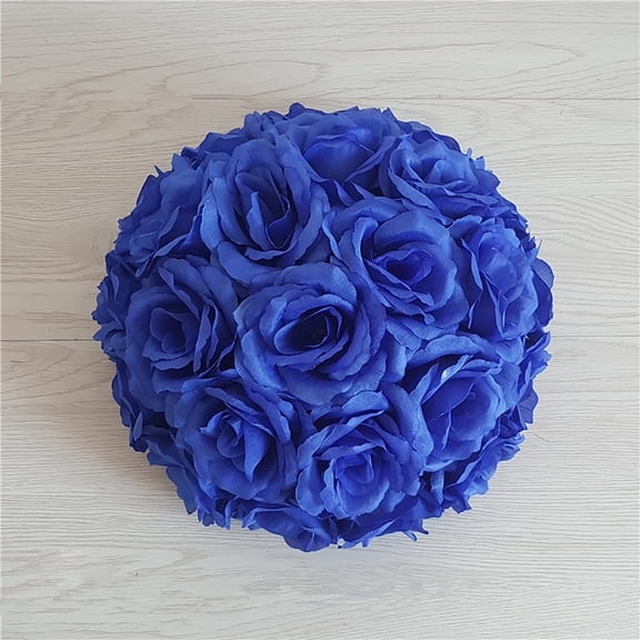 Faux Rose Ball Verdsylv Realistic Rose Ball - 20cm Faux Rose Plastic Flower Ball, Shatterproof, Lifelike & No Maintenance, for Wedding Centerpieces, Hanging Decor & Home Accents, Fake Flower Sphere