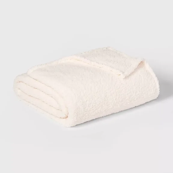 Faux Shearling Bed Blanket